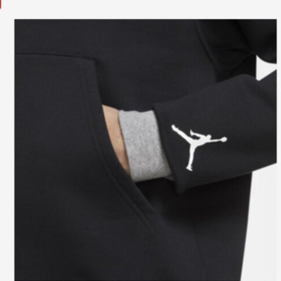 Nike Air Jordan Sport DNA HBR Men's Fleece Pullover Hoodie DC9639 010 Sizes XL - Picture 3 of 6